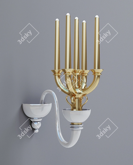 Elegant La Murrina Ballroom Chandelier 3D model image 1