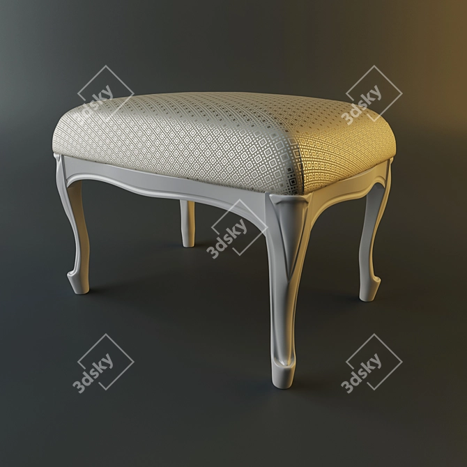 Elegant Cipria Pouf: Giorgio Casa Collection 3D model image 1