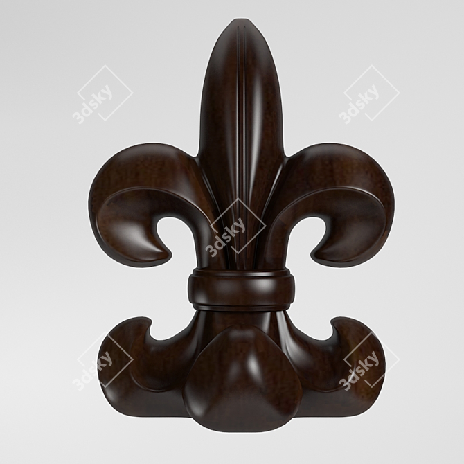 Elegant Bookend Stand 3D model image 1