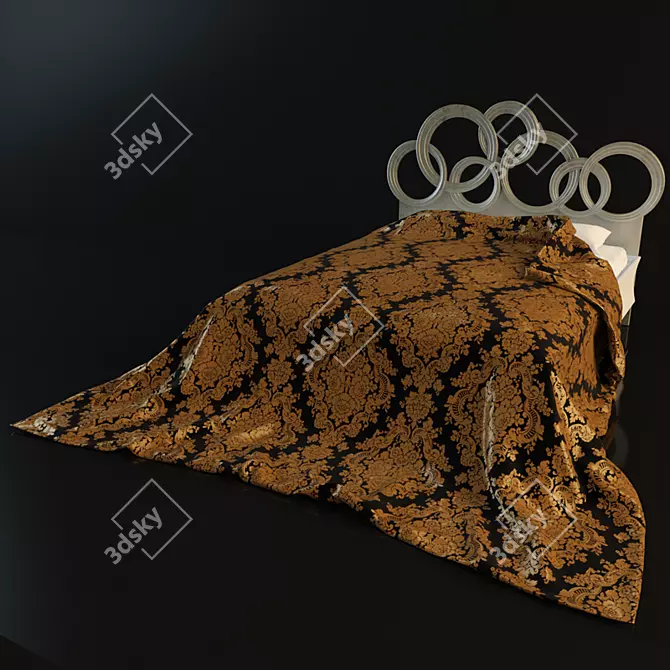 CANTIERO ET Bed: Sleek and Spacious 3D model image 1