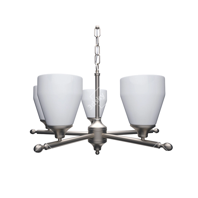 Ansonia Soft Builder Chandelier - 22" x 11.75" x 22 3D model image 1