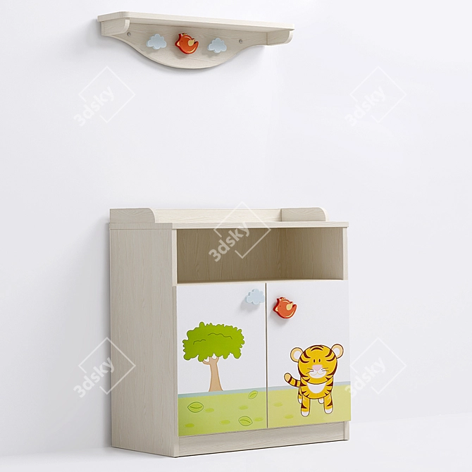 Safari Adventure Nursery Set 3D model image 3