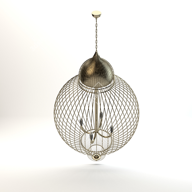 Avian Elegance Chandelier 3D model image 2
