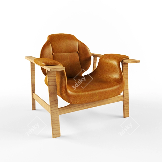 Elegant Veronica Armchair 3D model image 1