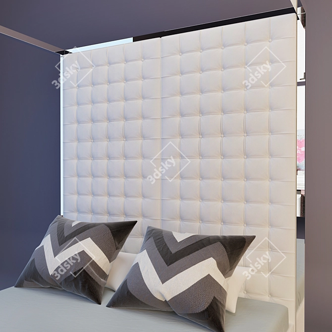 Eichholtz Gansvoort Bed Set 3D model image 2