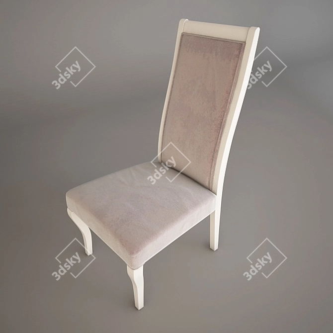 Villa-Nova Riva: Elegant Italian Chair 3D model image 1