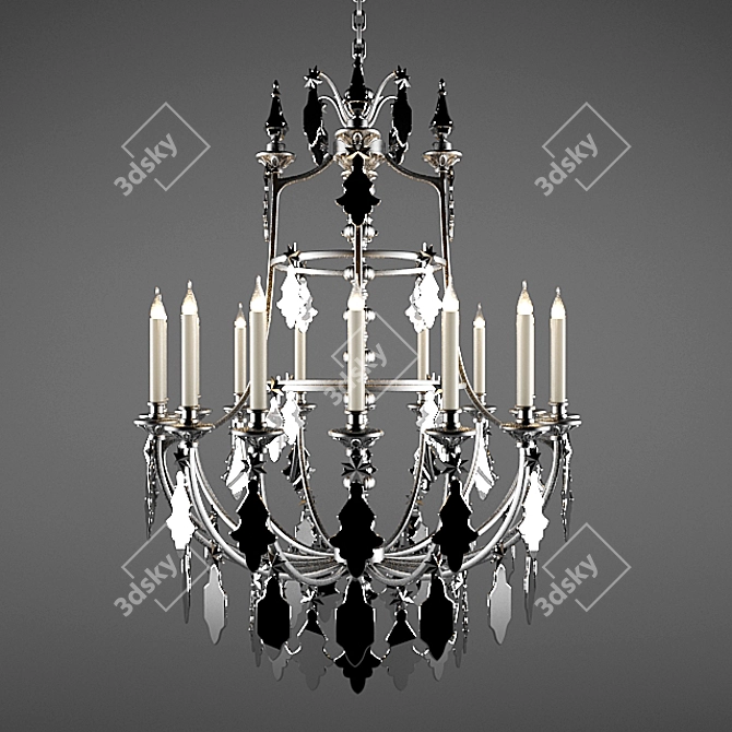 Elegant Shadows: Gabrielle 150x115 3D model image 1