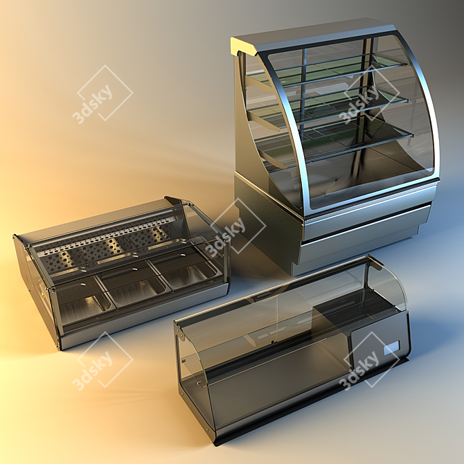 ChillServe Elite Display Cases 3D model image 1