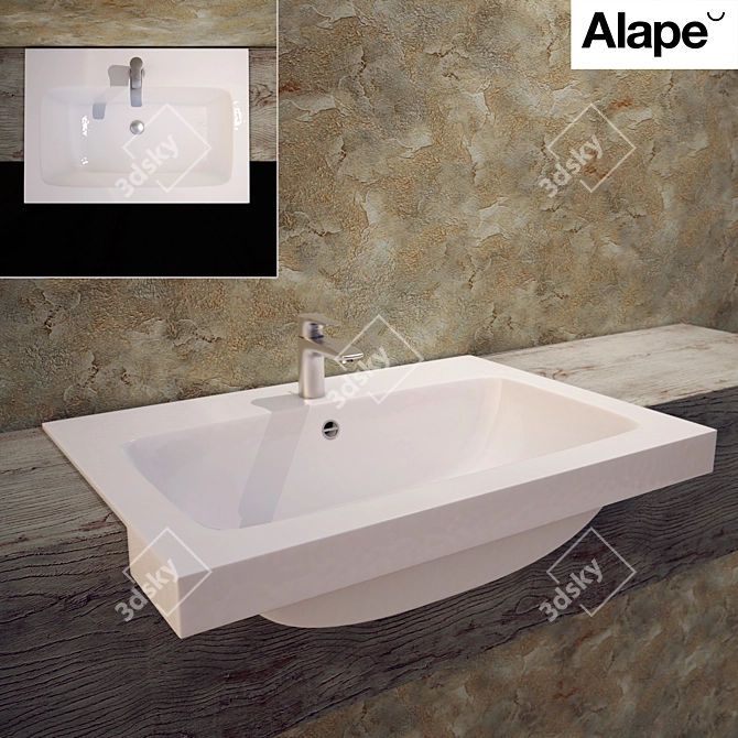 Alape Semi-Inset Sink 3D model image 1