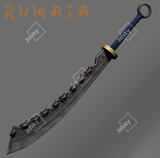 4000 Poligon Sword 3D model image 1