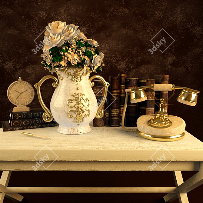 Vintage Home Decor 3D model image 1