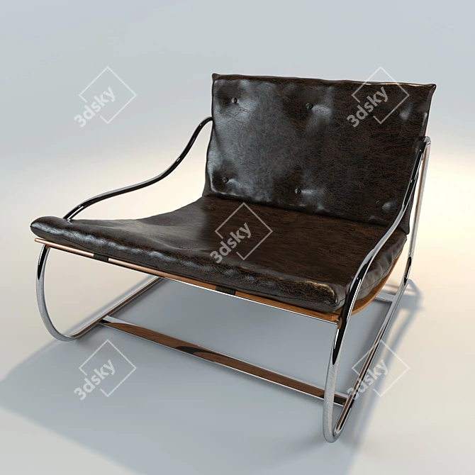 Matilda - Stylish and Compact 100x90x70cm Ottoman 3D model image 1