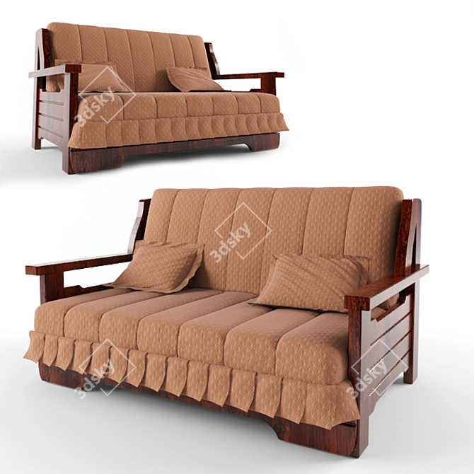 Accordion Sofa by Kosta Bella 3D model image 1
