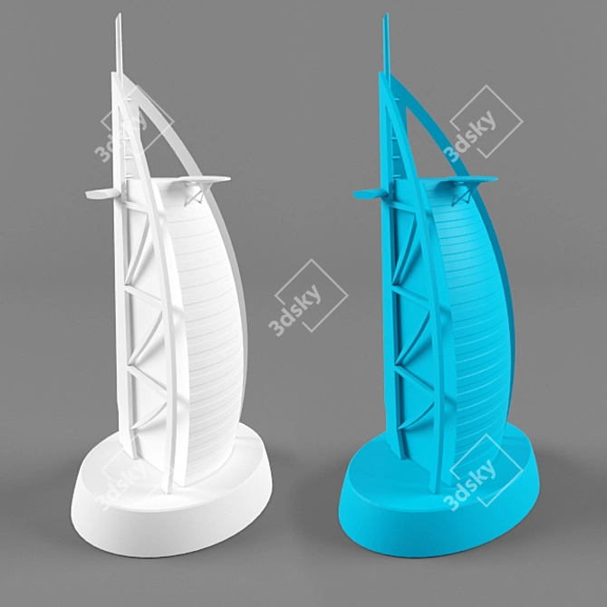 Sail Away Statuette 3D model image 1