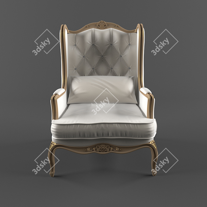 Luxury Armchair: Essepi Poltrone 3D model image 2