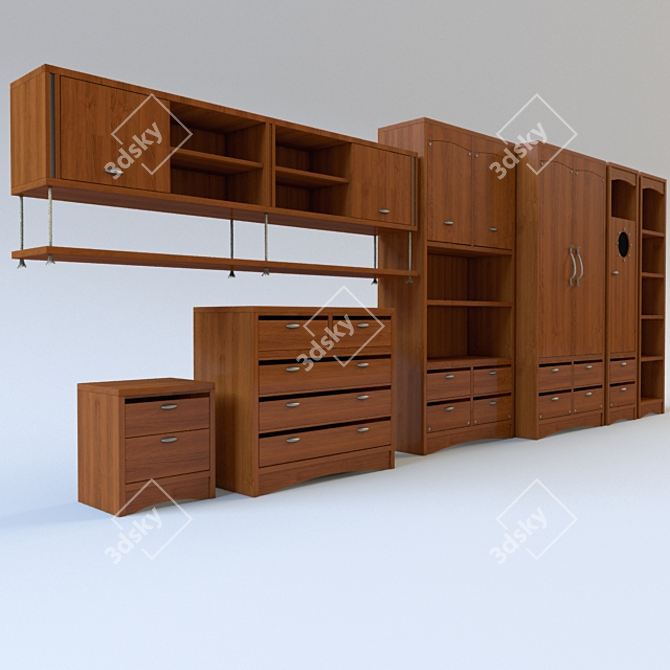 Pragmatika Children's Furniture Collection 3D model image 1