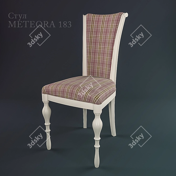 Elegant METEORA Chair 3D model image 1