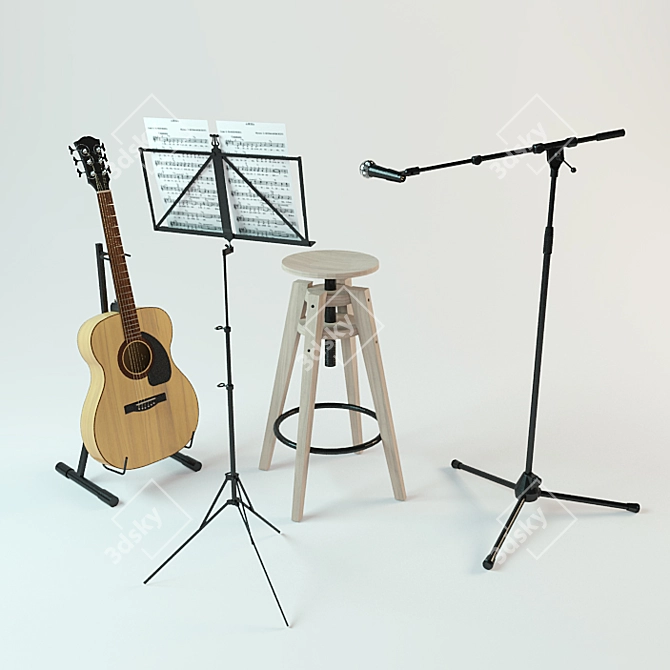 Ultimate Guitarist Set 3D model image 1