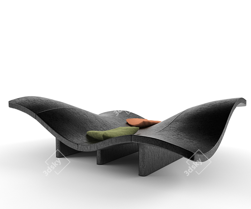 Oceanic Meditative Bed 3D model image 1
