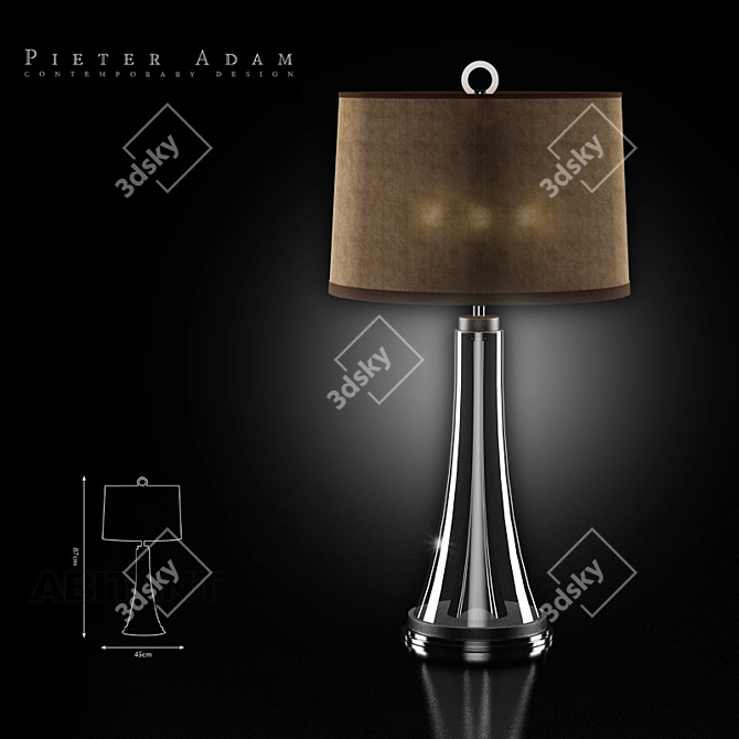 Pieter Adam Rosedale Table Lamp 3D model image 1