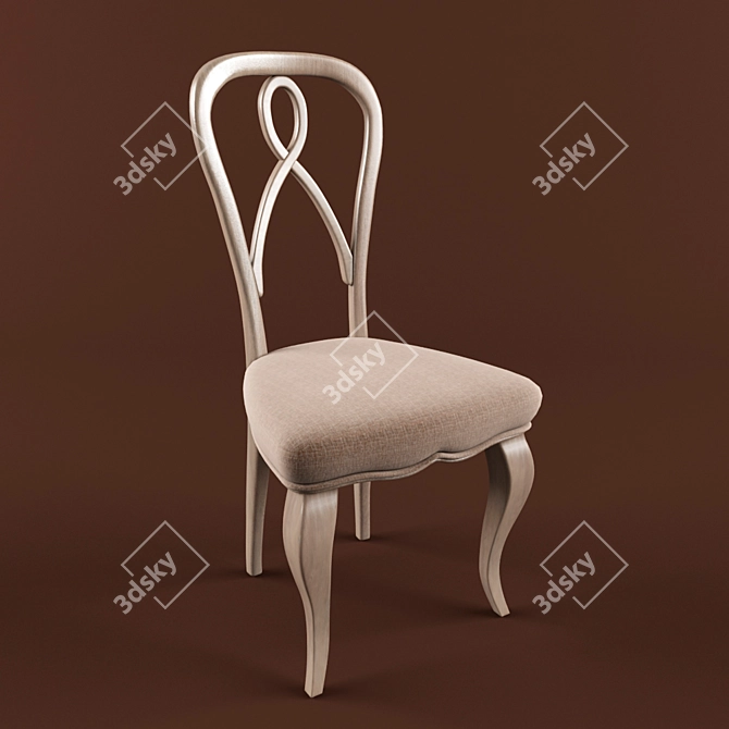 Elegant Eloée Chair: Artistic Flair! 3D model image 1