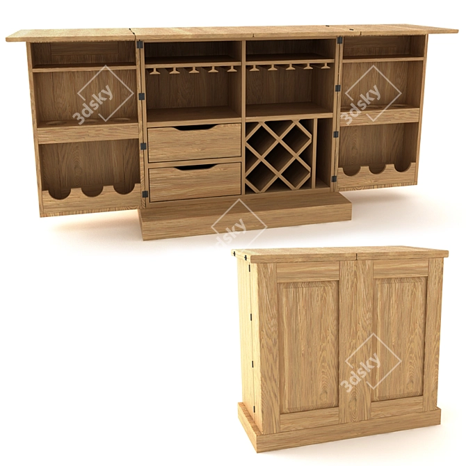 Belfan Bar PL: Essential Portable Bar! 3D model image 1