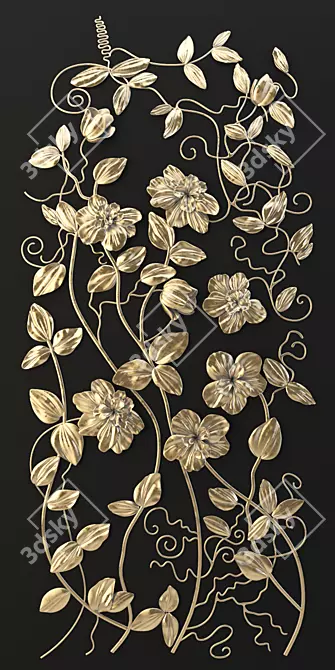 Eternal Blooms: Elegant Floral Decorations 3D model image 1