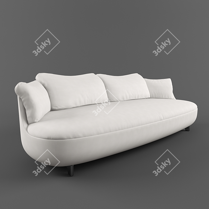 Luxury Modern Comfort: Moooi Bart Sofa 3D model image 1