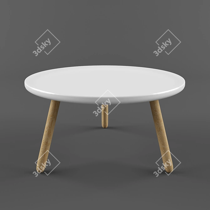 Modern Scandinavian Coffee Table 3D model image 1