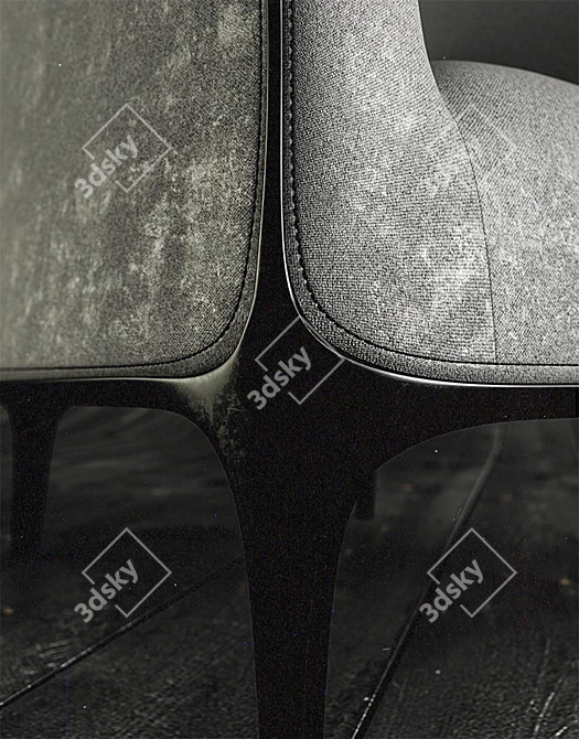 Bernhardt Design Catherine Armchair 3D model image 3