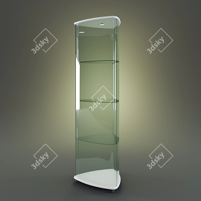 Elegant Cattelan Italia Shield Stand 3D model image 2