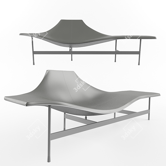Relaxation Deluxe Lounger 3D model image 1