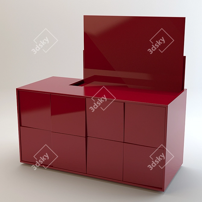 Contemporary TV Stand - WK Wohnen 3D model image 1