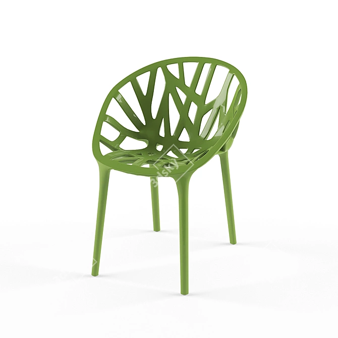 Organic Seating: Vegetal Chair 3D model image 1