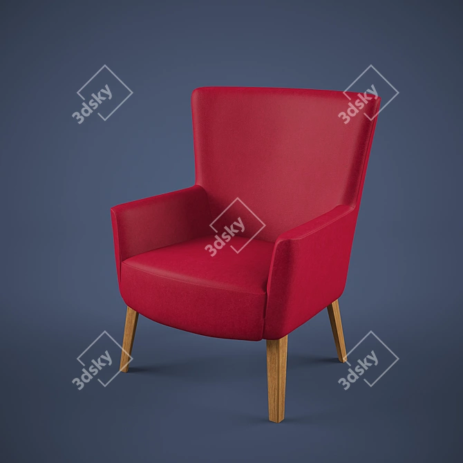 ErgoFlex Chair: Comfortable Seating Solution 3D model image 1