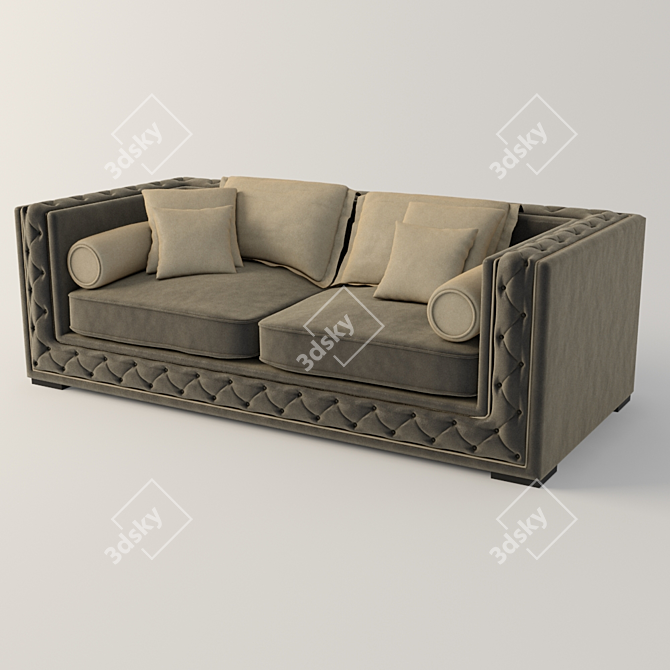 Luxury Zanaboni Atlantique Sofa 3D model image 1