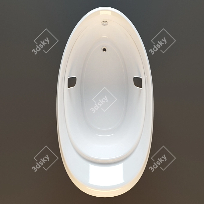 Luxury Soaking Tub: PPY1610HPWE 3D model image 2