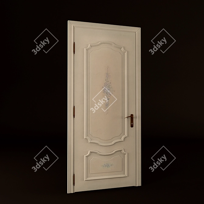 Hand-Painted ANTIKE Door by BERTOLOTTO 3D model image 1