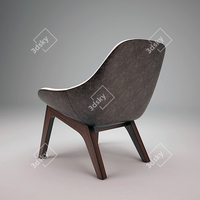 Elegant ZTR Morph Lounge Chair 3D model image 2