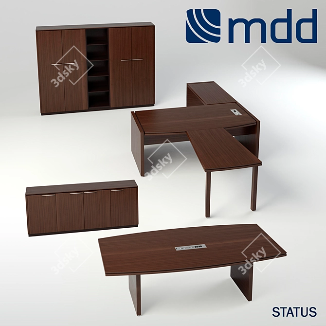 Status Executive Office Furniture 3D model image 1