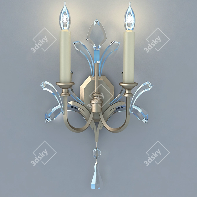 Elegant Dual Sconce - Fine Art Lamps 3D model image 1