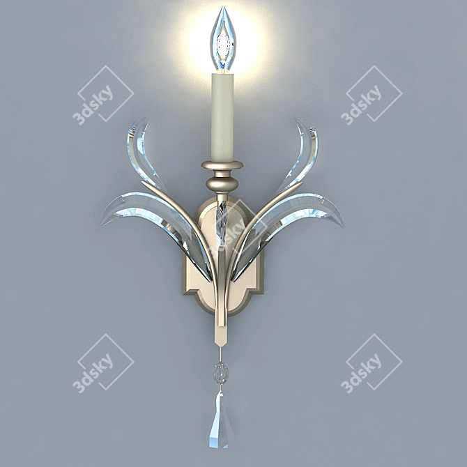 Elegant Dual Sconce - Fine Art Lamps 3D model image 2