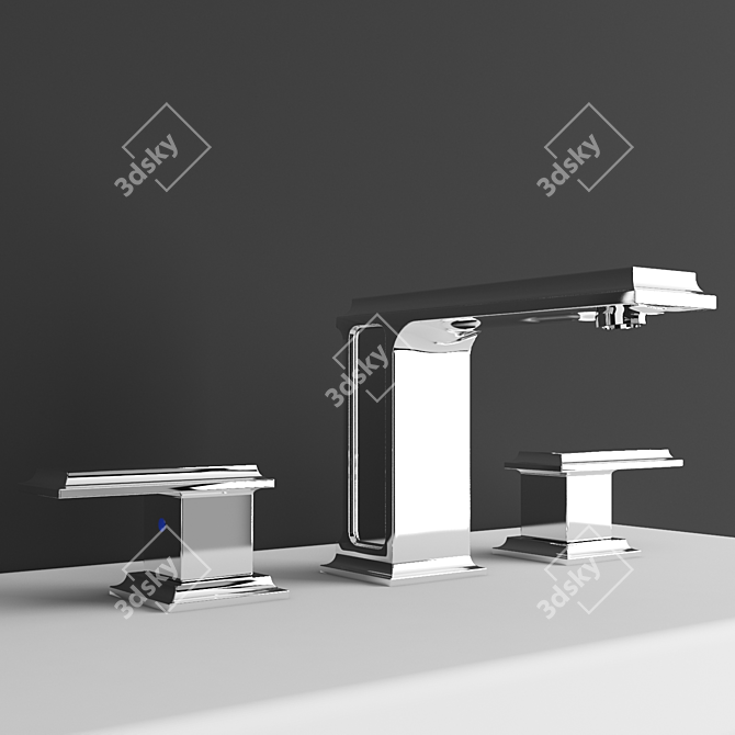 Gessi Eleganza Faucets: Timeless Elegance for Your Bathroom 3D model image 2