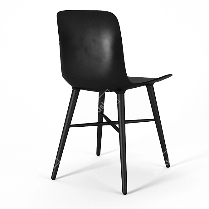 NORR11 Langue Dining Chair 3D model image 2