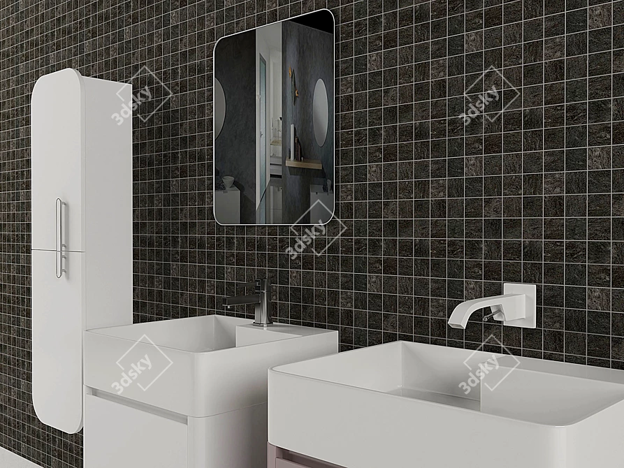 Laccato Grigio Viola: Modern Elegance 3D model image 2