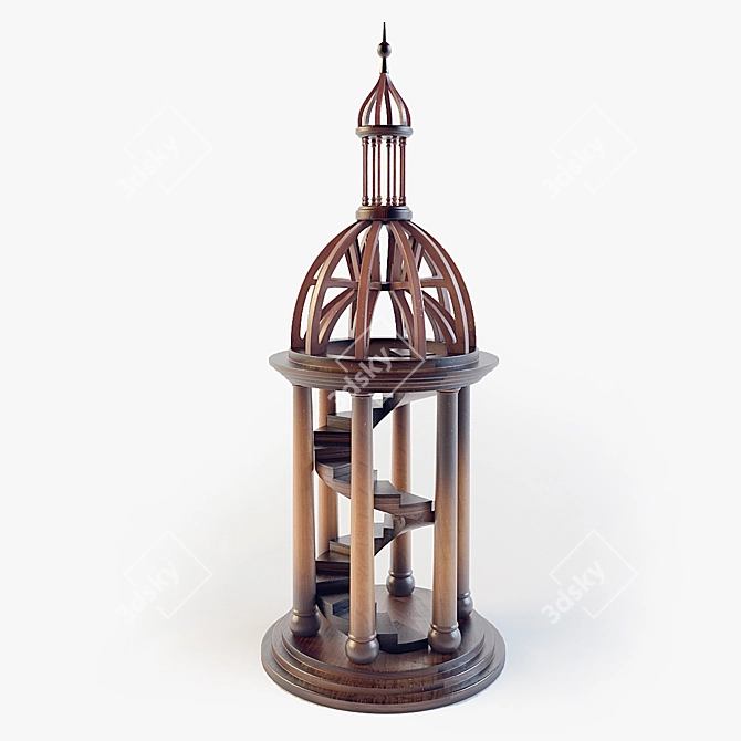 Bell Tower Antica: Timeless Indoor Sculpture 3D model image 2