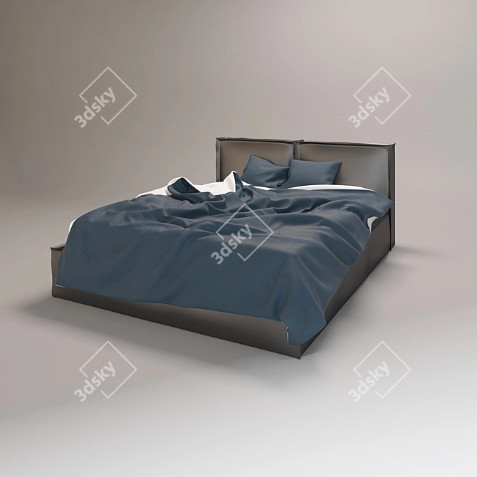 Italian Bed Brick by Novamobili 3D model image 2