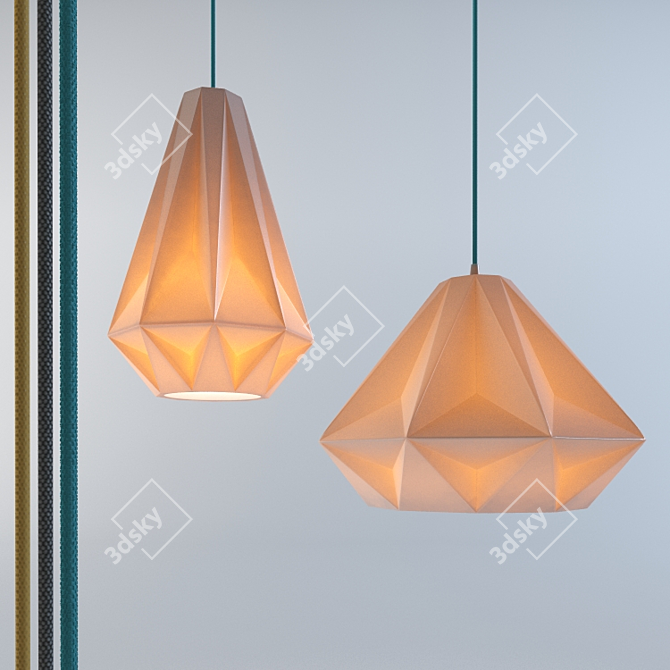 Modern Aspect Pendant Lamps 3D model image 1