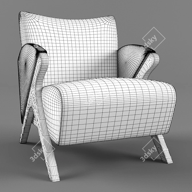 ErgoComfort Chair 3D model image 3