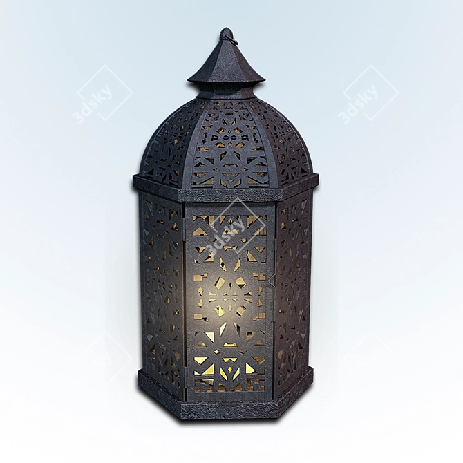 Vintage Lantern 3D model image 1